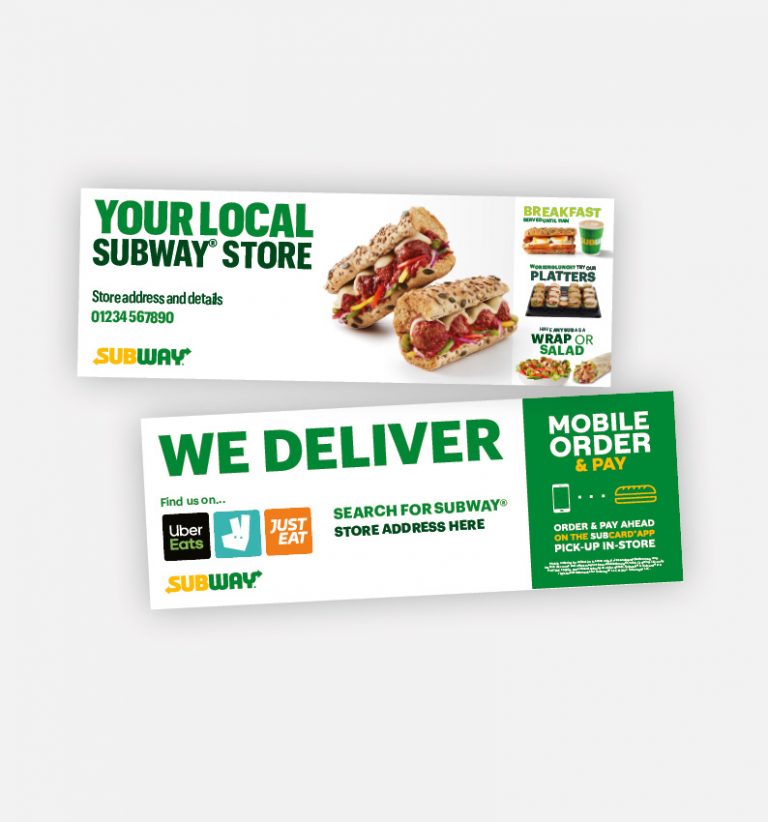 Subway Store Marketing Subway print for franchisees
